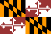 Maryland flag  icon/pixelart