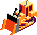 Bulldozer icon/pixelart