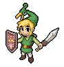 Minish Link & Ezlo  icon/pixelart