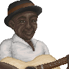 Mississippi John Hurt icon/pixelart