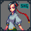 Female assassin icon/pixelart