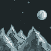 Moonlight mountains