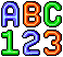 Tubular Font icon/pixelart
