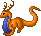 Bluebreasted Ninny icon/pixelart