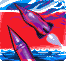 North Korean Flag icon/pixelart