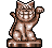 One Suspicious Cat Statue icon/pixelart
