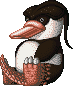Platypandosaur Species Ray icon/pixelart