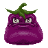 Aubergine icon/pixelart