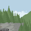 Pine Forest Town icon/pixelart