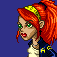 Andrea in Pixelsuperherostyle  icon/pixelart