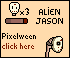 Alien Jason vs Zombie - Pixelween Mockup