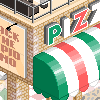Pizzeria  icon/pixelart
