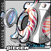 the cuddly tigercat thats doing my laundry icon/pixelart