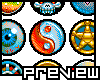 Hot Air 2 Balloons (Pack 2) icon/pixelart