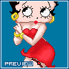 Betty Boop icon/pixelart