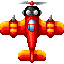 Propeller airplane  icon/pixelart