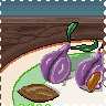 Plums on a plate