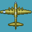 1942's style plane icon/pixelart