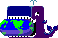 PLANET EATER WHALES icon/pixelart