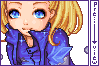 Angels in the night sky icon/pixelart
