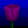 Purple Rose icon/pixelart
