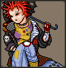 Grrrl in the rain  icon/pixelart