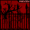 Red cemetery icon/pixelart