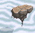 Floating Rocks icon/pixelart