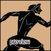 Ancient greek athletes  icon/pixelart