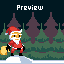 Santa's Balls icon/pixelart