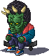 Skate Orc icon/pixelart