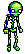 Old School Skeleton icon/pixelart