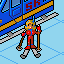 Ski icon/pixelart