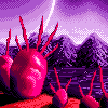 Alien World icon/pixelart