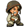 Smoke soldier icon/pixelart