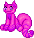 Pink Space Cat icon/pixelart