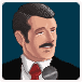 sports presenter icon/pixelart