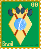 Crossed Axes - Brasil Stamp