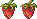 Autumn Strawberries icon/pixelart
