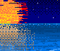 Ocean Sunset icon/pixelart