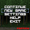 car game menu mockup