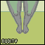 The Blue Girl icon/pixelart