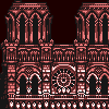 Toxic Sonic: Notre Dame and Pont Neuf  icon/pixelart
