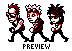 Toxic Sonic: Walking and Attacking  icon/pixelart