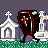 Vampire in graveyard