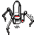 3-legged alien machine  icon/pixelart