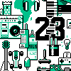 Wide open  icon/pixelart