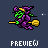 Animated witch  icon/pixelart